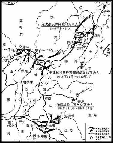 解放战争三大战役各歼灭多少敌人