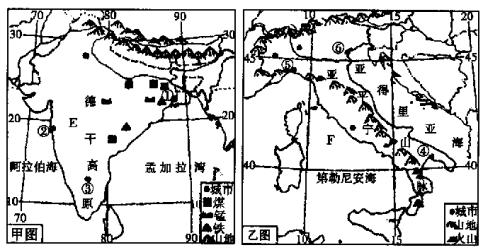 由图可看出,跨纬度广且纬度低,因而面积大.