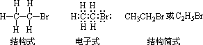 1,烃的衍生物和官能团的概念  2,溴乙烷    (1)分子组成与结构